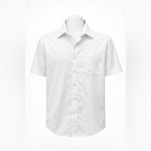 Men’s White Short Sleeve Dress Shirt – Size XL